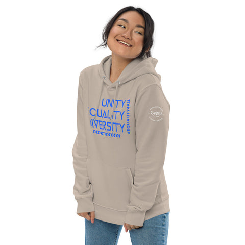 Karma Inc Apparel  Hoodie "UNITY EQUALITY DIVERSITY" Premium Organic Cotton Unisex Hoodie