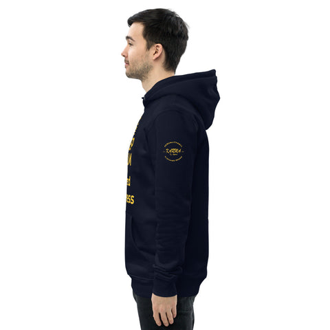Karma Inc Apparel  "KEEP CALM AND SPREAD KINDNESS" Maize and Blue Premium Organic Cotton Unisex Hoodie