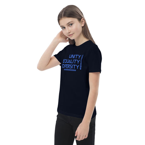 Karma Inc Apparel  Kids T-Shirts "UNITY EQUALITY DIVERSITY" Organic Cotton Unisex Youth T-Shirt