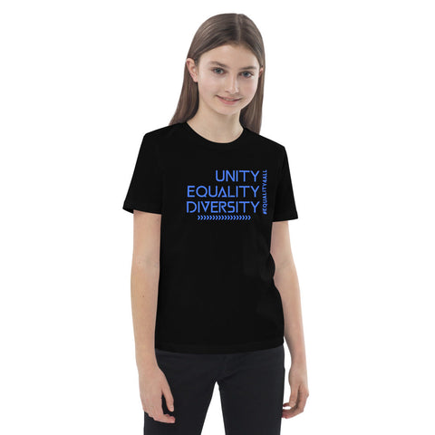 Karma Inc Apparel  "UNITY EQUALITY DIVERSITY" Organic Cotton Unisex Youth T-Shirt