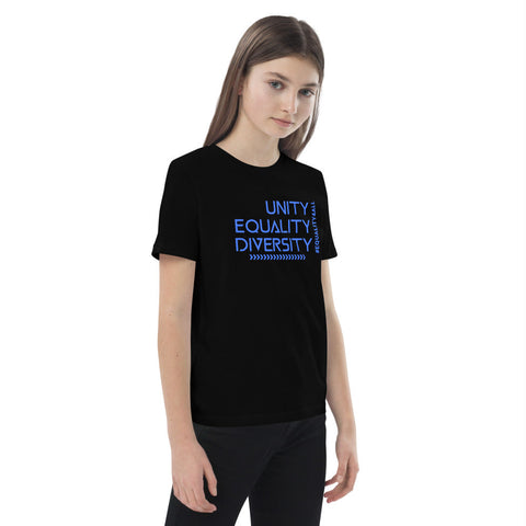 Karma Inc Apparel  "UNITY EQUALITY DIVERSITY" Organic Cotton Unisex Youth T-Shirt