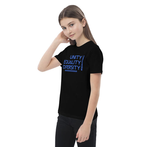 Karma Inc Apparel  "UNITY EQUALITY DIVERSITY" Organic Cotton Unisex Youth T-Shirt