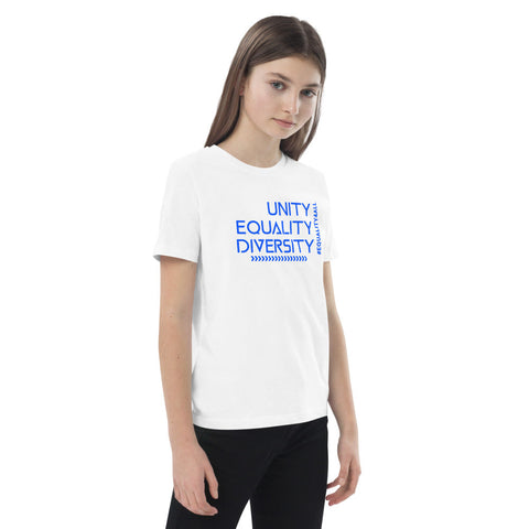 Karma Inc Apparel  "UNITY EQUALITY DIVERSITY" Organic Cotton Unisex Youth T-Shirt