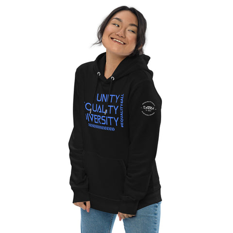 Karma Inc Apparel  "UNITY EQUALITY DIVERSITY" Premium Organic Cotton Unisex Hoodie