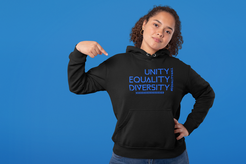 Karma Inc Apparel  "UNITY EQUALITY DIVERSITY" Premium Organic Cotton Unisex Hoodie